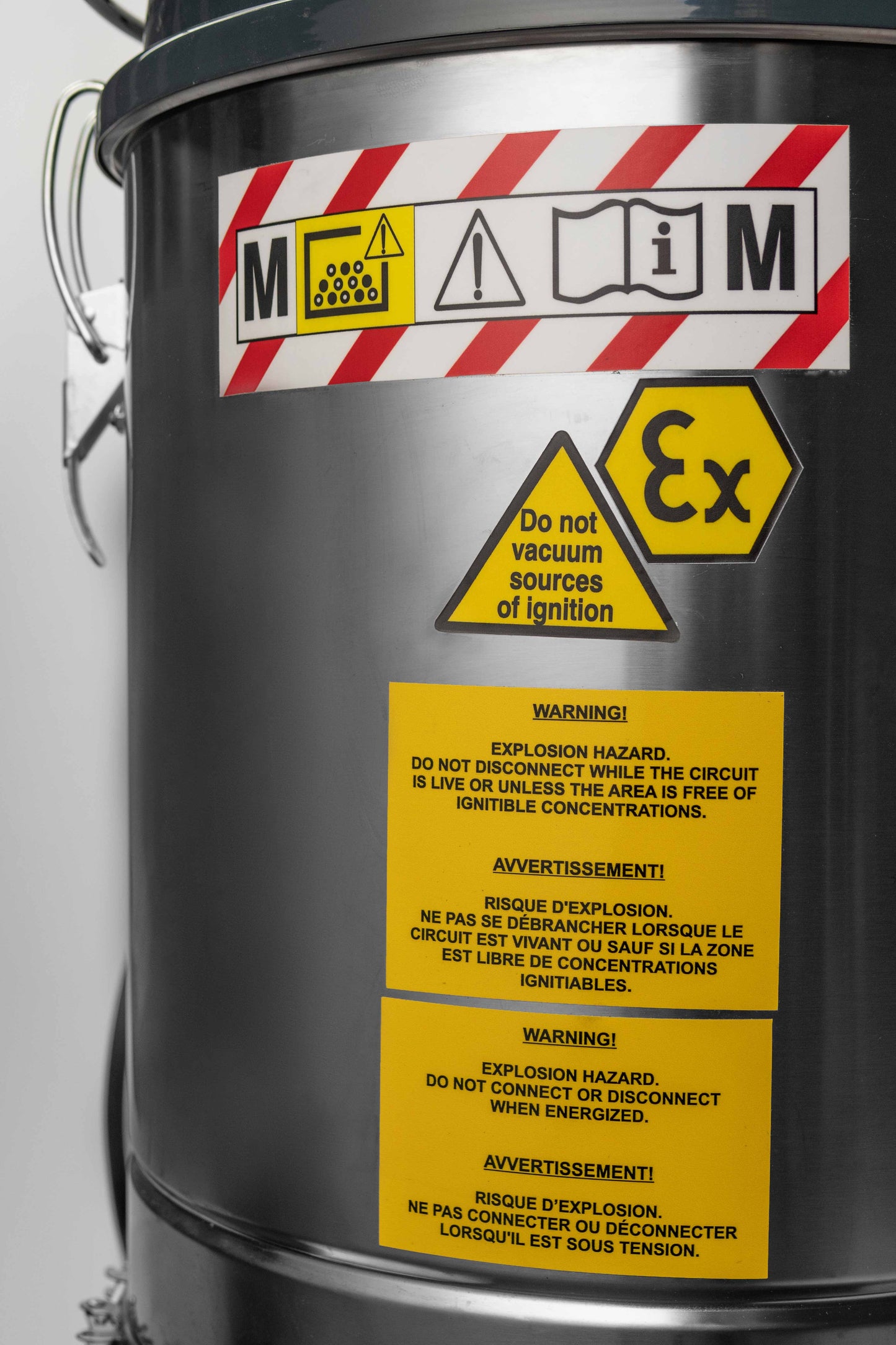 ATEX Industriesauger mit optionalem Powder Seperator (Zyklonabschneider)